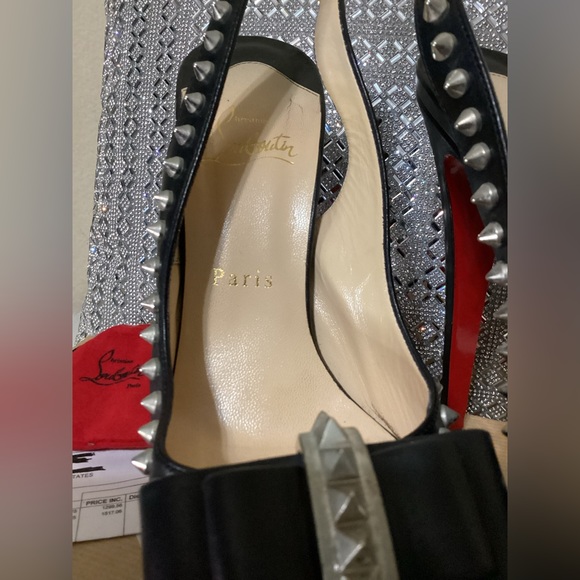 Authentic Christian Louboutin black heels size 38 1/5 - Picture 4 of 13